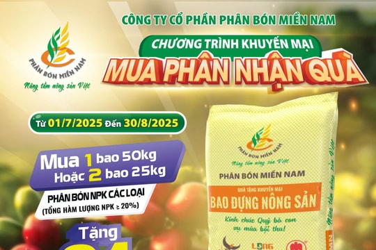 Mua Phân bón Miền Nam nhận quà khuyến mại