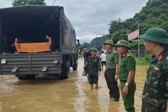 Nghệ An: Lãnh đạo Công an tỉnh kiểm tra công tác phòng, chống bão số 3