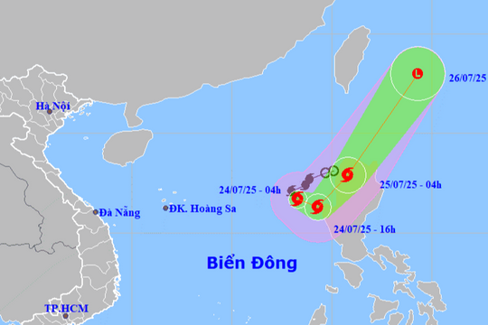 Bão số 4 Cỏ May không ảnh hưởng trực tiếp đất liền, Biển Đông dậy sóng
