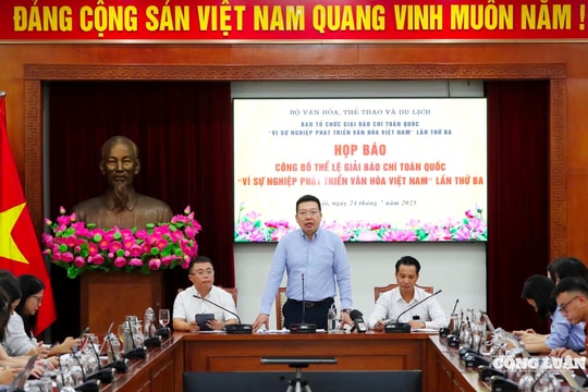 Giải Báo chí toàn quốc 'Vì sự nghiệp phát triển Văn hóa Việt Nam' lần thứ Ba: Tên gọi mới, tôn vinh cống hiến báo chí, khắc hoạ thành tựu và điển hình văn hóa