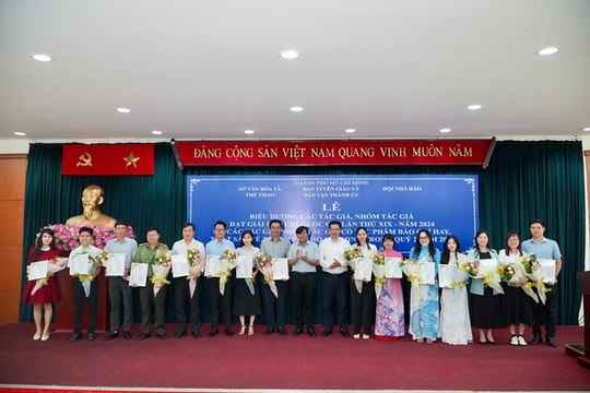 70 tác phẩm báo chí xuất sắc viết về thành phố Hồ Chí Minh được khen thưởng, khẳng định vai trò tiên phong của báo chí thành phố