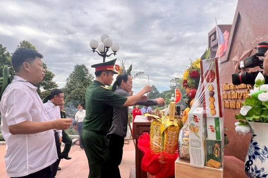 TP Hải Phòng tổ chức chuỗi hoạt động tri ân các anh hùng, liệt sĩ tại Quảng Trị, Hà Tĩnh