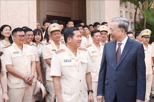 Tổng Bí thư Tô Lâm thăm Cục An ninh chính trị nội bộ (Bộ Công an)