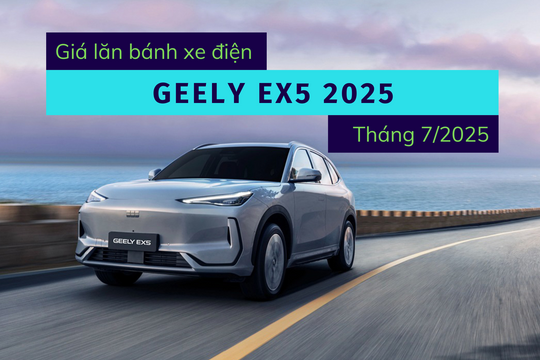 Bảng giá lăn bánh Geely EX5 - Xe điện vừa ra mắt Việt Nam