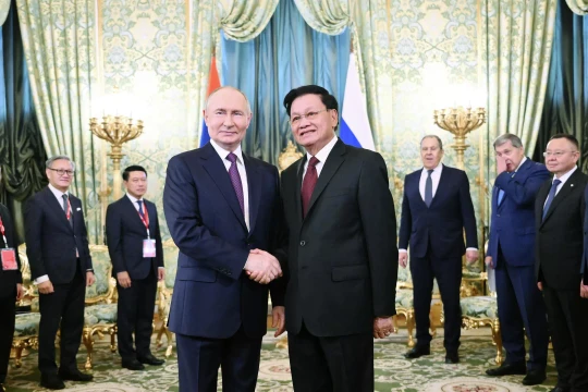 Tổng thống Nga hội đàm cùng Chủ tịch nước Lào tại Điện Kremlin