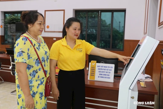 Xã có giao dịch dưới 20 hồ sơ/ngày không bắt buộc lắp máy lấy số, màn hình hiển thị