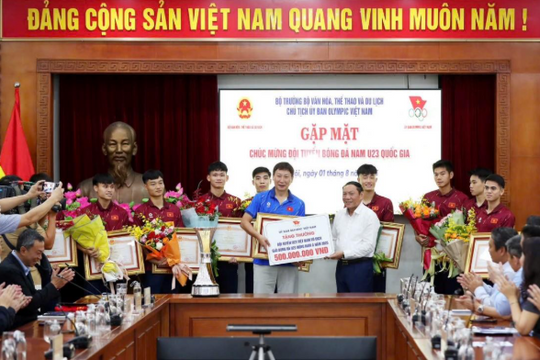 Bộ VHTT&DL mừng công và khen thưởng đội tuyển U23 Việt Nam