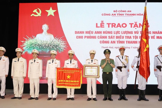 Thanh Hoá: 'Lá chắn thép' về ma tuý đón nhận Danh hiệu Anh hùng