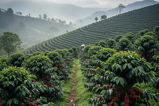 Giá cà phê hôm nay 3/8/2025: Cà phê Việt mất mốc 100.000 đồng/kg sau khi áp thuế