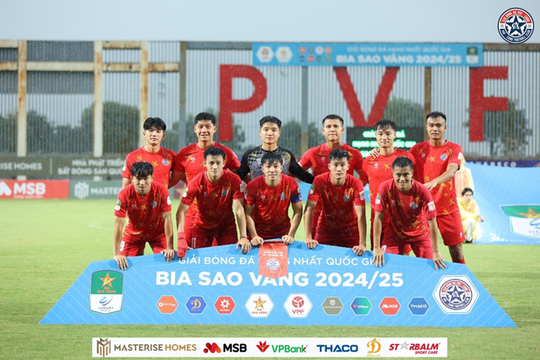 Lên chơi ở V-League, cơ hội để PVF-CAND khẳng định sức mạnh đào tạo trẻ