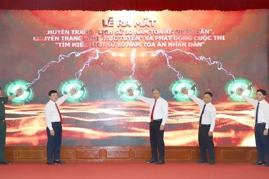 Báo Công lý ra mắt chuyên trang đặc biệt và cuộc thi trực tuyến, kỷ niệm 80 năm Tòa án nhân dân