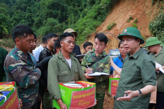 Không để người dân bị đói, khát, rét, không có chỗ ở do mưa lũ, lũ quét, sạt lở đất