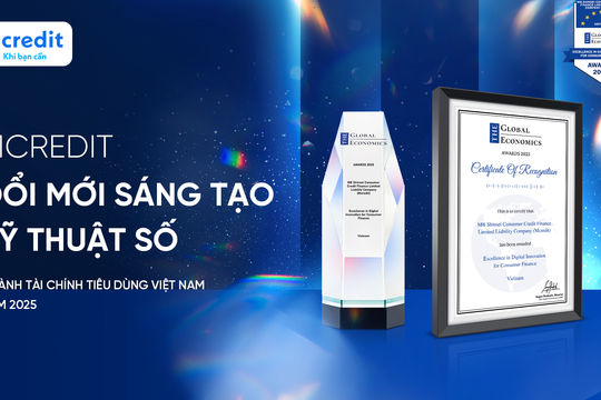 Mcredit được vinh danh 5 năm liên tiếp tại The Global Economics Awards