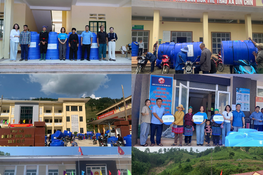 Lào Cai: Cấp phát 836 bồn chứa nước cho các hộ dân bị ảnh hưởng mưa bão
