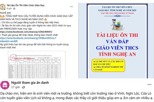 Nghệ An cảnh báo thông tin giả mạo về tuyển dụng giáo viên trên mạng xã hội