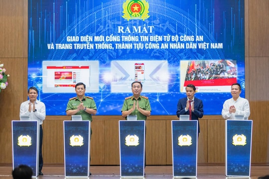 Giao diện mới Cổng Thông tin điện tử Bộ Công an: Tăng cường tương tác, phục vụ người dân