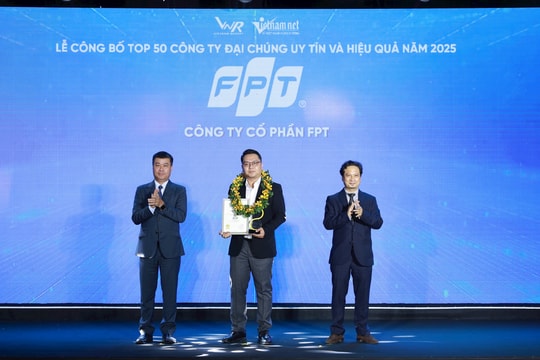 FPT đứng đầu trong Top 50 Công ty đại chúng uy tín và hiệu quả nhất Việt Nam 2025