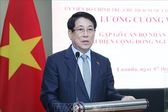 Chủ tịch nước Lương Cường gặp mặt cộng đồng người Việt Nam tại Angola: Đoàn kết, hướng về Tổ quốc