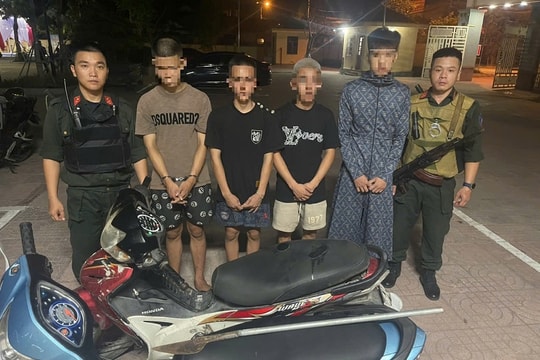 Nghệ An: Ngăn chặn nhóm thanh niên mang hung khí đi đánh nhau