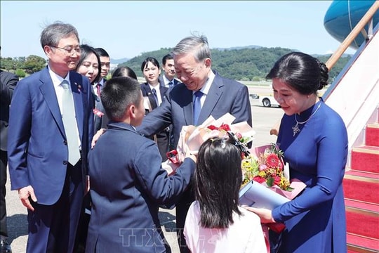 Tổng Bí thư Tô Lâm và Phu nhân bắt đầu thăm cấp Nhà nước Đại Hàn Dân Quốc