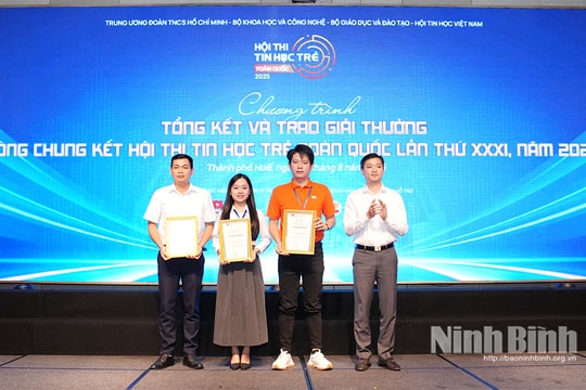 Ninh Bình xếp thứ nhì toàn đoàn tại Hội thi Tin học trẻ toàn quốc năm 2025