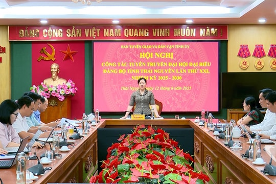 Thái Nguyên: Phối hợp đồng bộ, sáng tạo trong công tác tuyên truyền cho Đại hội Đảng