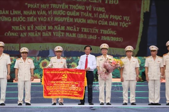 Trang trọng kỷ niệm 80 năm Ngày truyền thống lực lượng Công an nhân dân