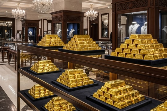 Giá vàng chiều nay 15/8/2025: Giá vàng trong nước cách biệt giá vàng thế giới gần 14 triệu