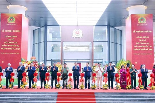Tổng Bí thư dự Lễ Khánh thành công trình Trụ sở Bộ Công an
