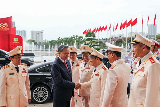 Tổng Bí thư Tô Lâm dự Lễ kỷ niệm 80 năm Ngày truyền thống Công an nhân dân