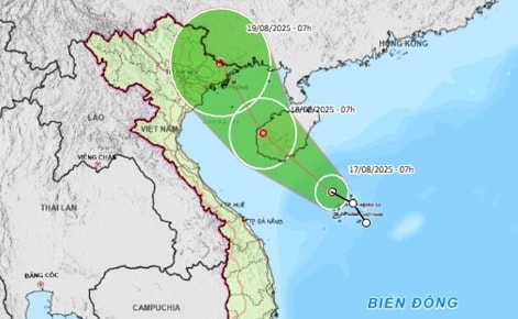 Áp thấp nhiệt đới vào Biển Đông, cảnh báo gió mạnh trên vịnh Bắc Bộ và Hoàng Sa