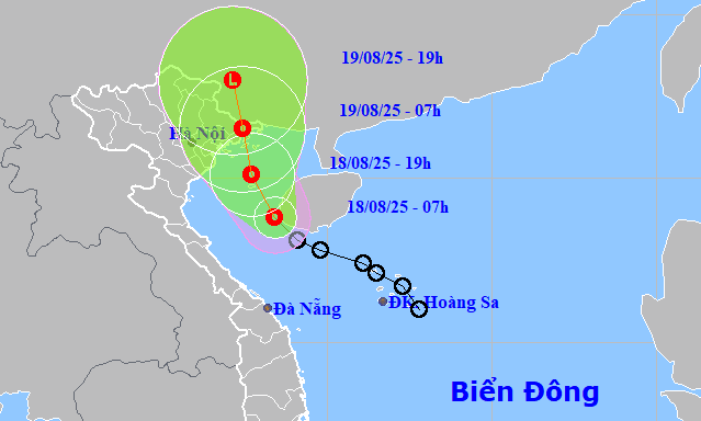 Áp thấp nhiệt đới tiến vào vịnh Bắc Bộ, nguy cơ mưa lớn và gió mạnh