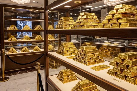 Giá vàng chiều nay 18/8/2025: Giá vàng trong nước tiếp tục đạt đỉnh mới, bỏ xa vàng thế giới gần 14 triệu