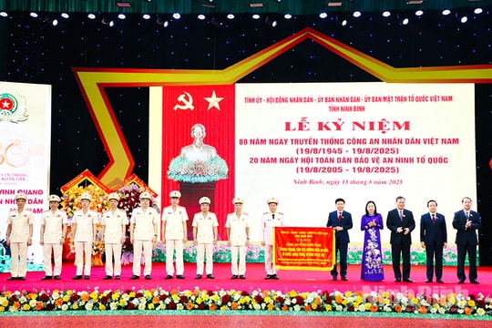 Xây dựng lực lượng Công an Ninh Bình ngày càng chính quy, tinh nhuệ, vững về chính trị, tư tưởng, mạnh về tổ chức