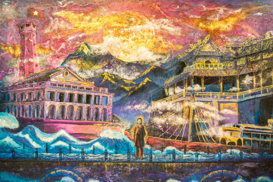 Triển lãm tranh sơn mài khổ lớn 'Mùa Xuân độc lập' tôn vinh mùa thu lịch sử 1945