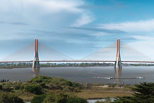 Cây cầu 10.000 tỉ đồng kết nối Hà Nội - Hưng Yên chính thức khởi công