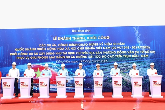 Ninh Bình khánh thành, khởi công 4 dự án, công trình trọng điểm chào mừng Quốc khánh 2/9