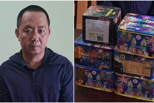 Nghệ An: Bắt phụ xe khách tàng trữ pháo