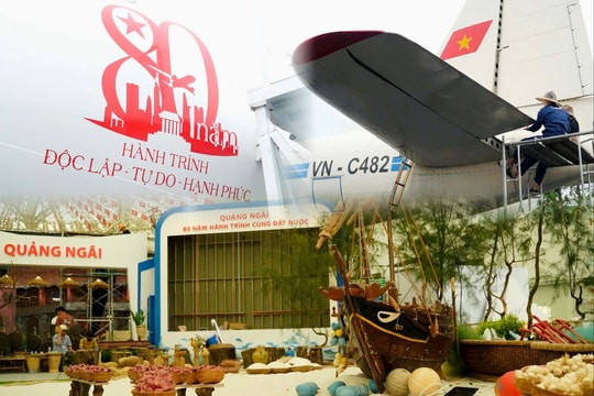 Gấp rút hoàn thiện các gian trưng bày tại Triển lãm kỷ niệm 80 năm Quốc khánh 2/9