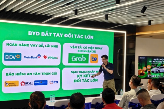 BYD Việt Nam thúc đẩy mảng khách hàng tài xế công nghệ