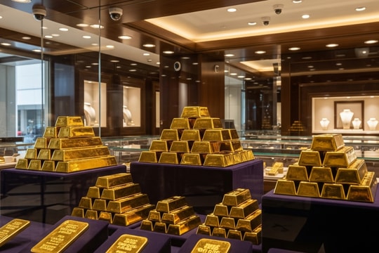 Giá vàng chiều nay 21/8/2025: Giá vàng trong nước ngập trong sắc xanh, vàng thế giới giảm nhẹ