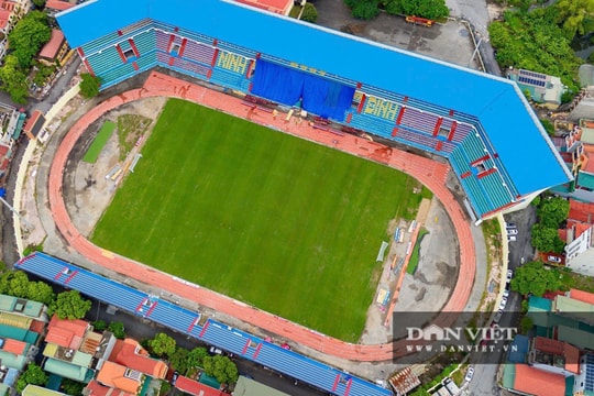 Sân vận động Ninh Bình “lột xác” trước trận gặp Đông Á Thanh Hóa