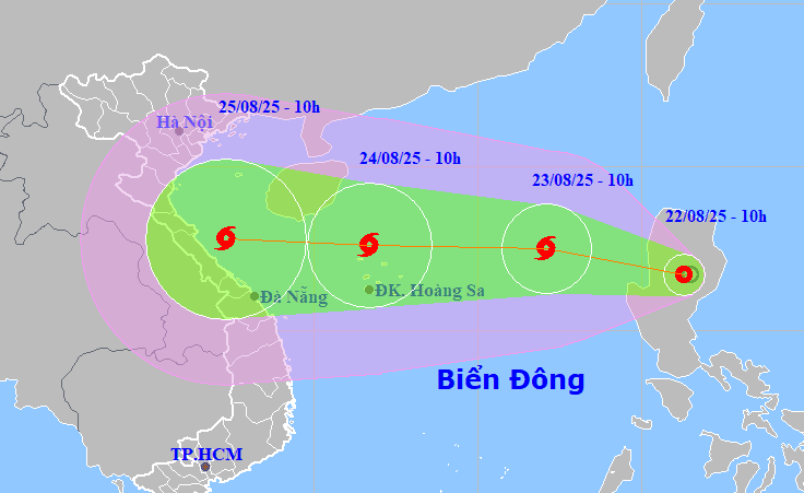 Biển Đông sắp có bão số 5, mưa lớn từ Thanh Hóa đến Huế