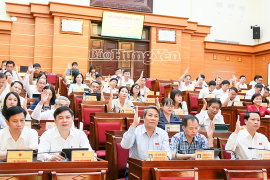 Hưng Yên thông qua 12 nghị quyết quan trọng tại Kỳ họp thứ ba mươi HĐND tỉnh