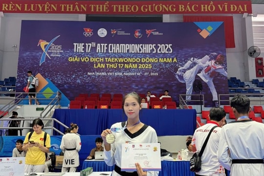 Vận động viên của Lai Châu giành HCV Taekwondo Đông Nam Á 2025