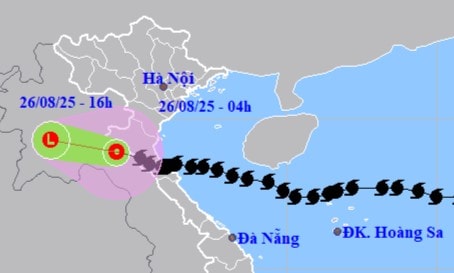 Bão số 5 suy yếu trên đất Lào, Bắc Bộ và Bắc Trung Bộ tiếp tục mưa lớn