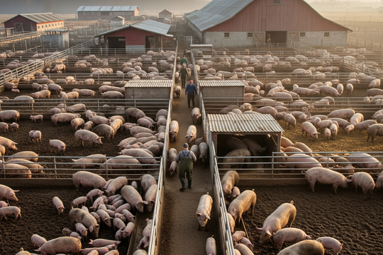 Giá heo hơi hôm nay 26/8: 3 miền đồng loạt giảm, có thêm đáy mới 53.000 đồng/kg