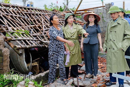 Ninh Bình: Huy động tối đa lực lượng, phương tiện hỗ trợ các gia đình khắc phục hậu quả lốc xoáy
