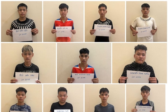 Tạm giữ 11 đối tượng trong vụ hỗn chiến, gây rối trật tự công cộng tại Phú Thọ