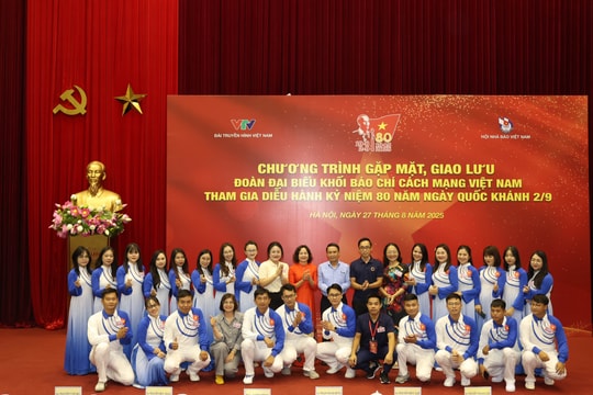VTV tổ chức gặp gỡ đại biểu khối Báo chí Cách mạng Việt Nam tham gia diễu hành A80